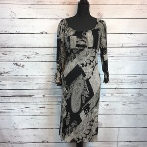 Trio New York Black and Off White Dress